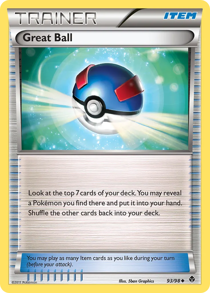 Great Ball — Emerging Powers 93 Pokémon card