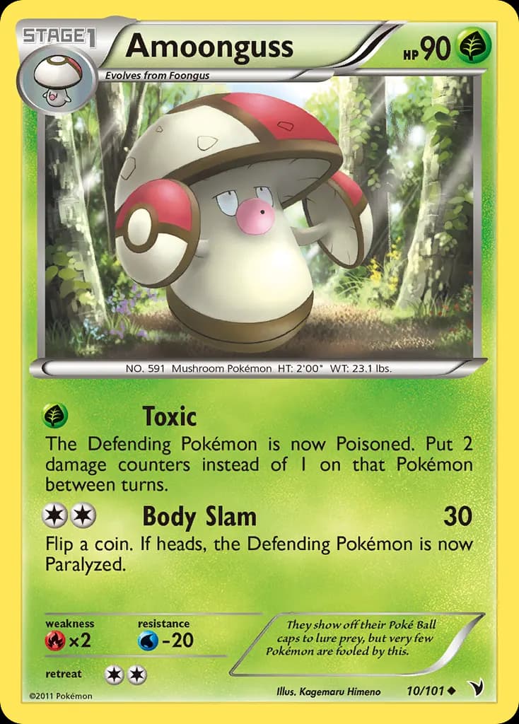 Amoonguss — Noble Victories 10 Pokémon card