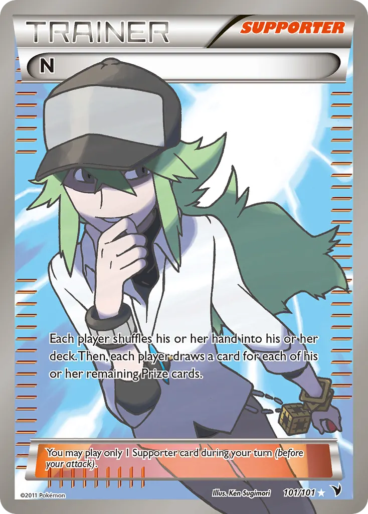 N — Noble Victories 101 Pokémon card