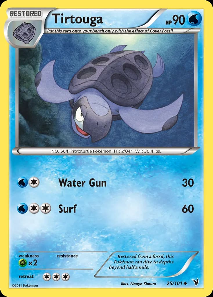 Tirtouga — Noble Victories 25 Pokémon card