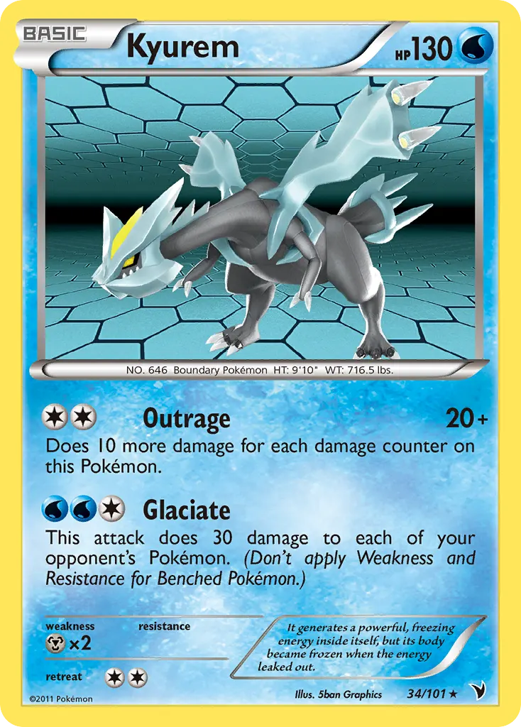 Kyurem — Noble Victories 34 Pokémon card