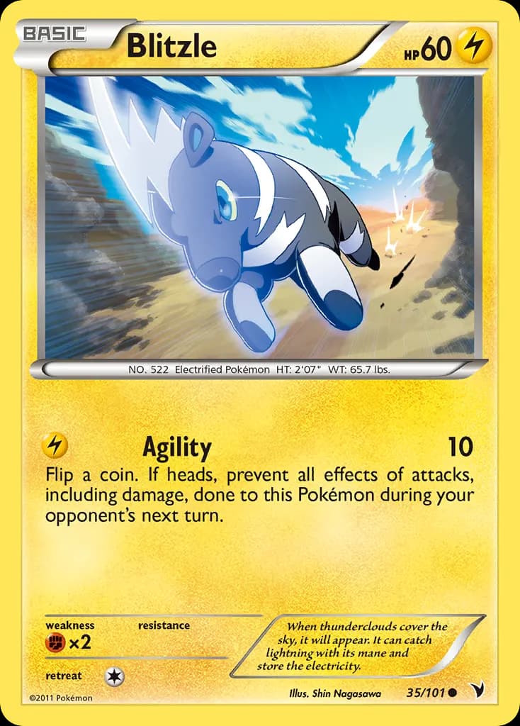 Blitzle — Noble Victories 35 Pokémon card