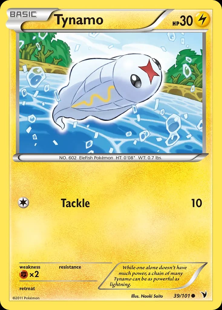 Tynamo — Noble Victories 39 Pokémon card