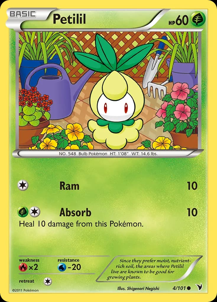 Petilil — Noble Victories 4 Pokémon card