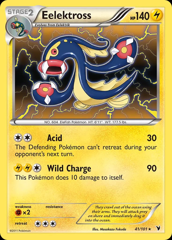 Eelektross — Noble Victories 41 Pokémon card