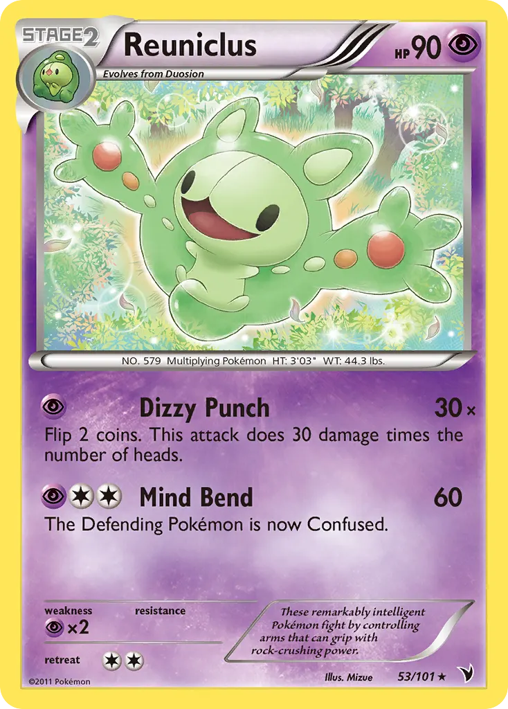 Reuniclus — Noble Victories 53 Pokémon card