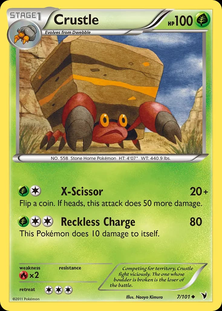 Crustle — Noble Victories 7 Pokémon card