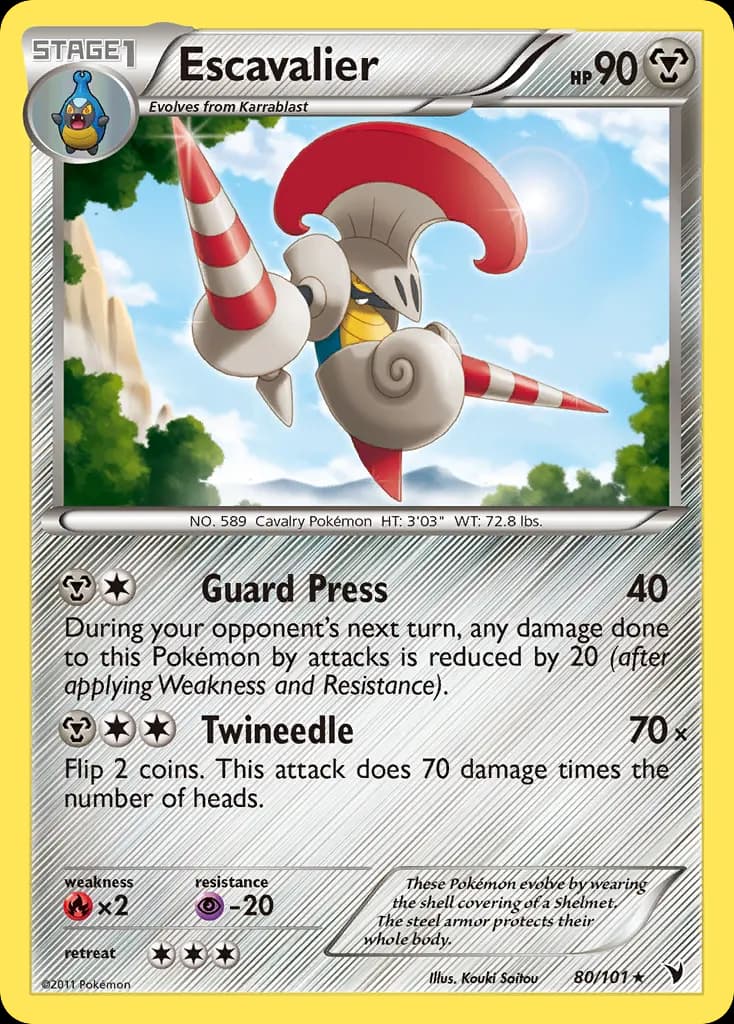 Escavalier — Noble Victories 80 Pokémon card