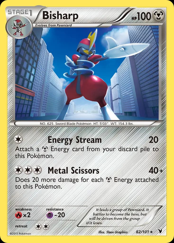Bisharp — Noble Victories 82 Pokémon card