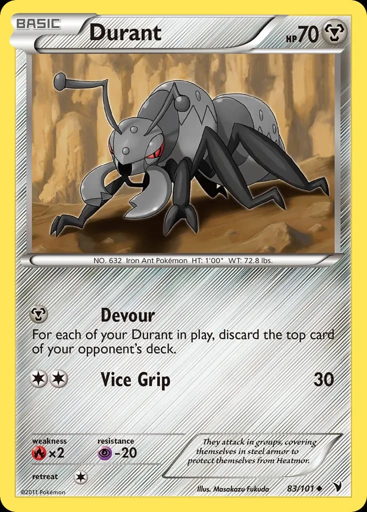Durant — Noble Victories 83 Pokémon card
