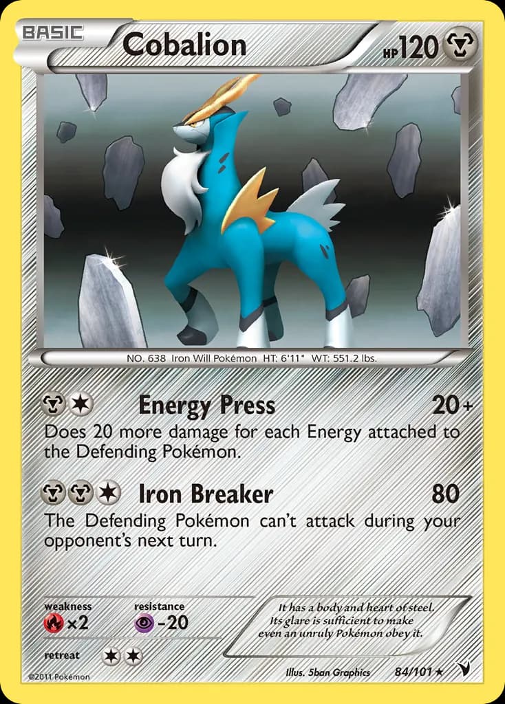 Cobalion — Noble Victories 84 Pokémon card