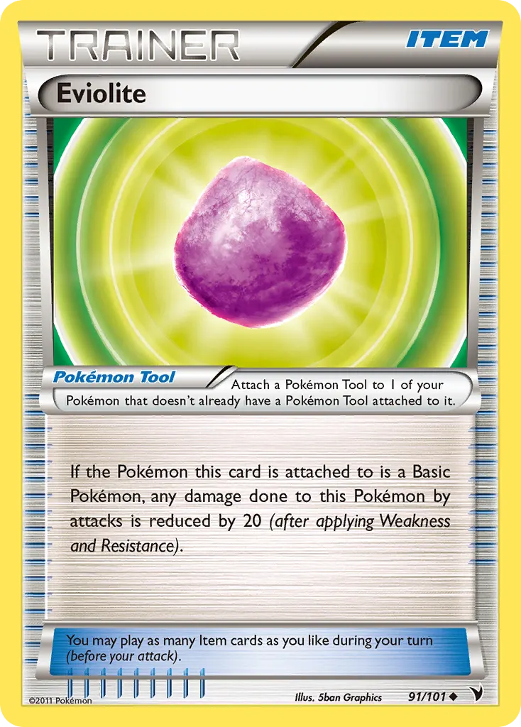 Eviolite — Noble Victories 91 Pokémon card