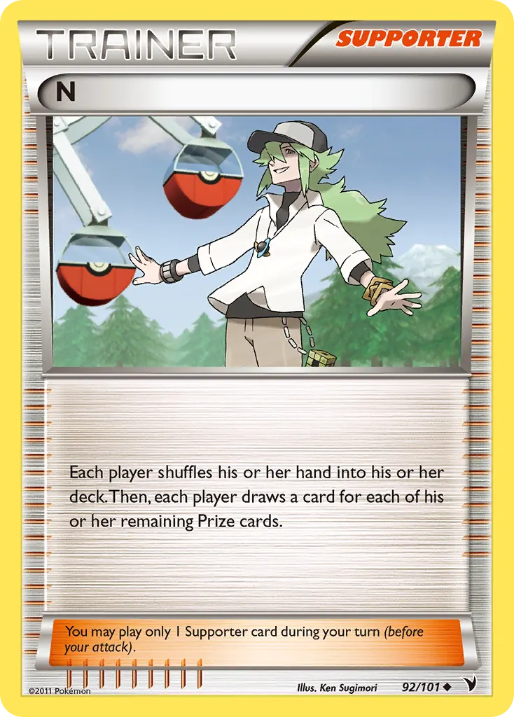 N — Noble Victories 92 Pokémon card