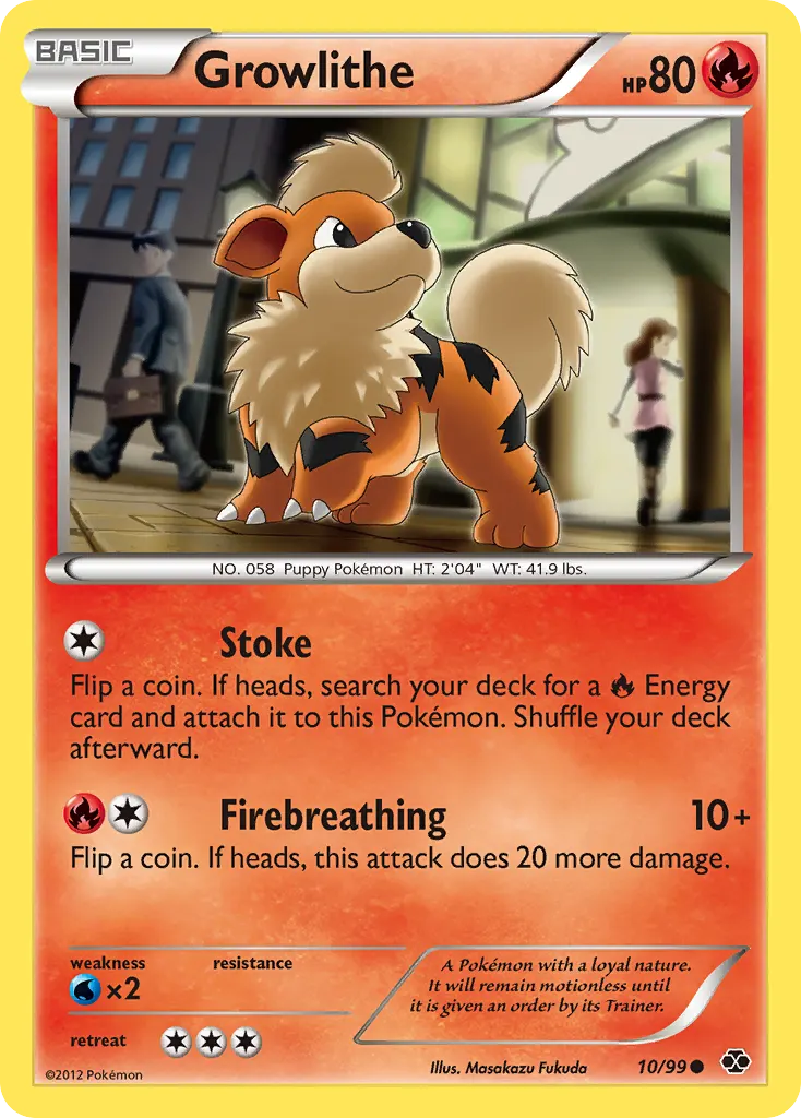 Growlithe — Next Destinies 10 Pokémon card