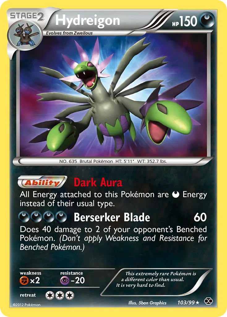 Hydreigon — Next Destinies 103 Pokémon card