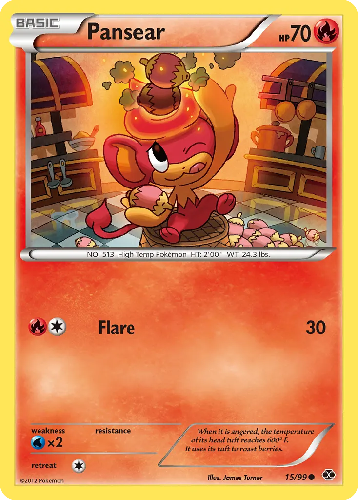 Pansear — Next Destinies 15 Pokémon card