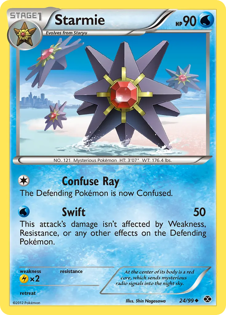 Starmie — Next Destinies 24 Pokémon card