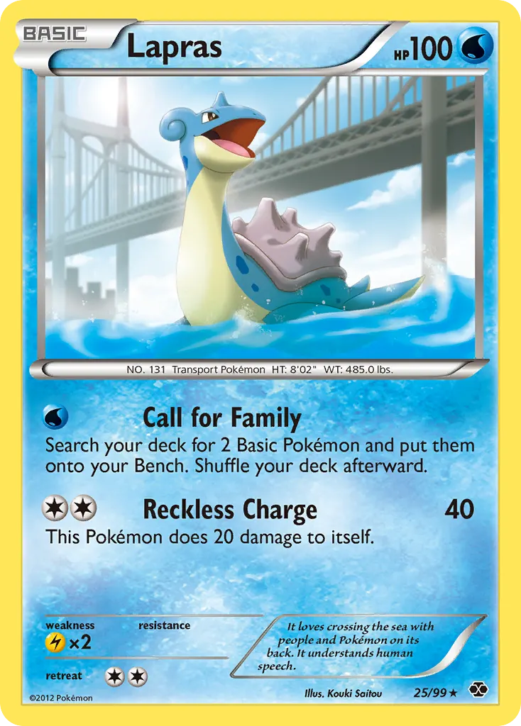 Lapras — Next Destinies 25 Pokémon card