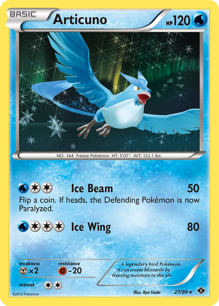 Articuno — Next Destinies 27 Pokémon card