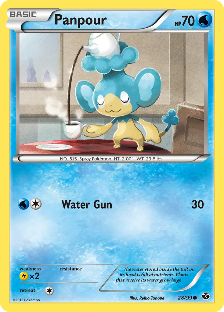 Panpour — Next Destinies 28 Pokémon card