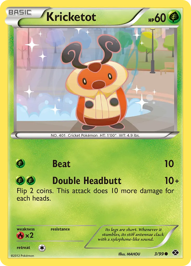 Kricketot — Next Destinies 3 Pokémon card
