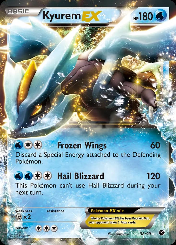 Kyurem-EX — Next Destinies 38 Pokémon card