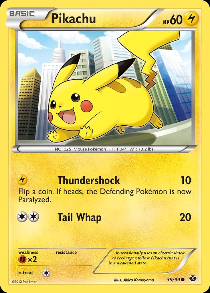 Pikachu — Next Destinies 39 Pokémon card