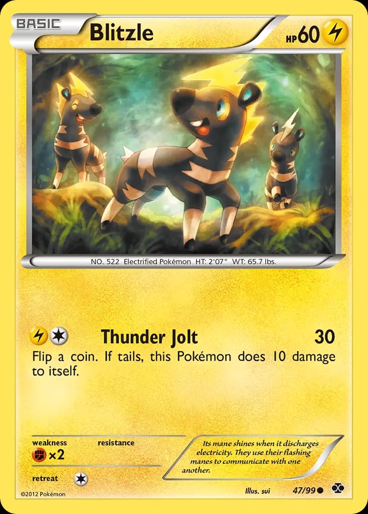 Blitzle — Next Destinies 47 Pokémon card
