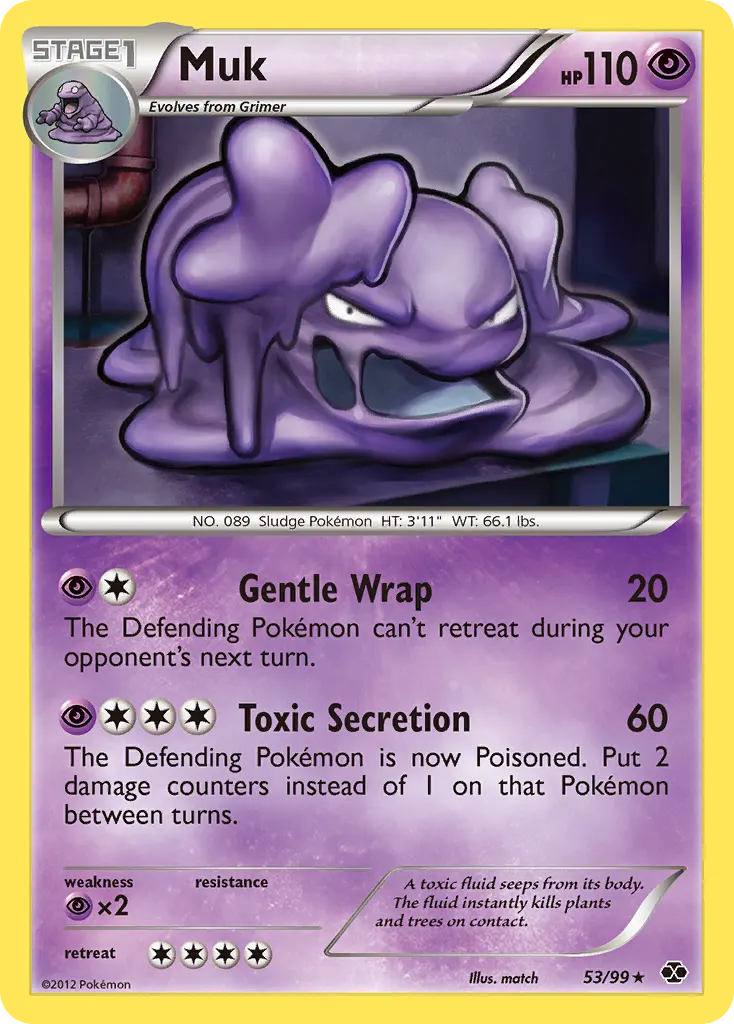 Muk — Next Destinies 53 Pokémon card