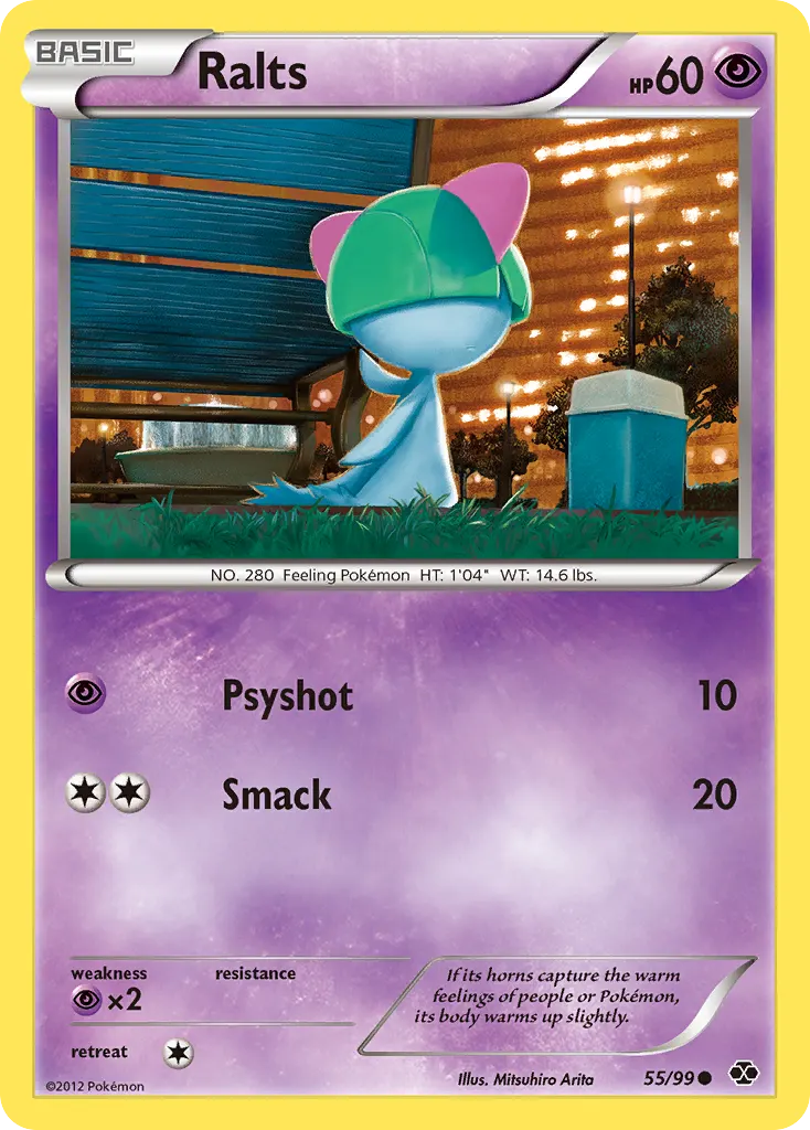 Ralts — Next Destinies 55 Pokémon card