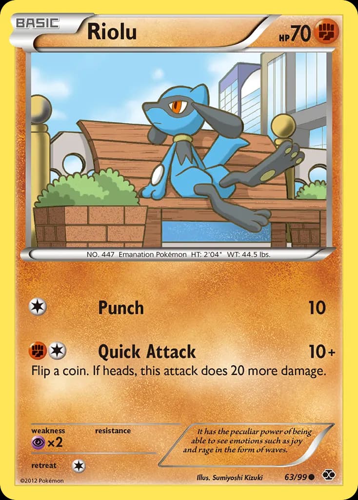 Riolu — Next Destinies 63 Pokémon card