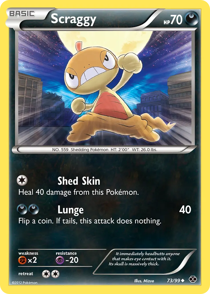 Scraggy — Next Destinies 73 Pokémon card