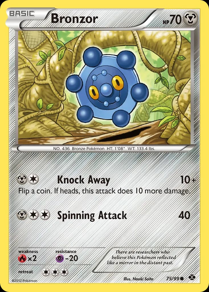 Bronzor — Next Destinies 75 Pokémon card