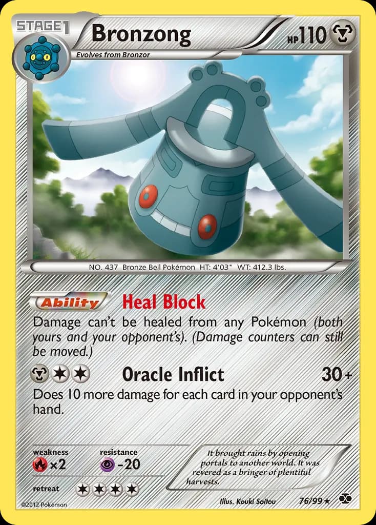 Bronzong — Next Destinies 76 Pokémon card