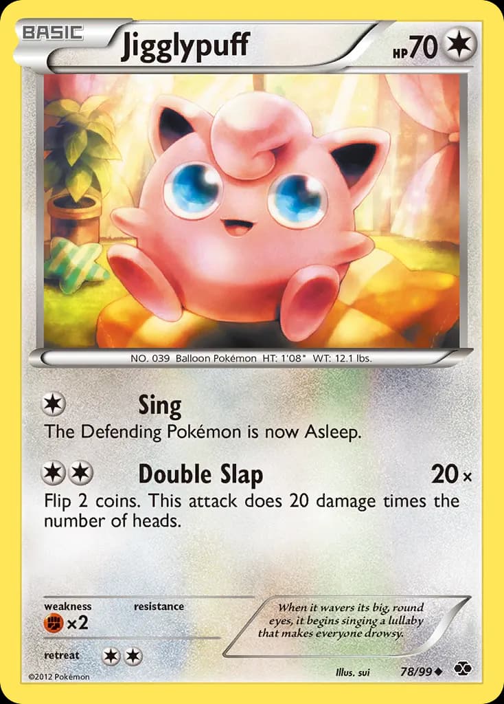 Jigglypuff — Next Destinies 78 Pokémon card