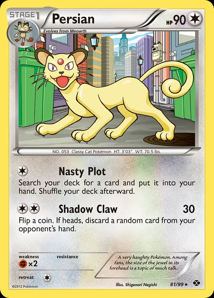 Persian — Next Destinies 81 Pokémon card