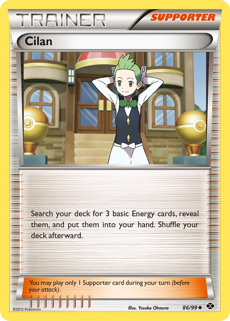Cilan — Next Destinies 86 Pokémon card
