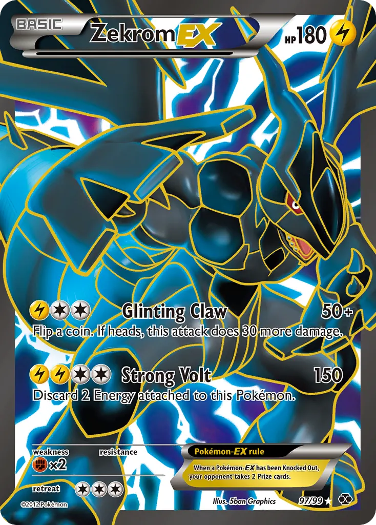 Zekrom-EX — Next Destinies 97 Pokémon card