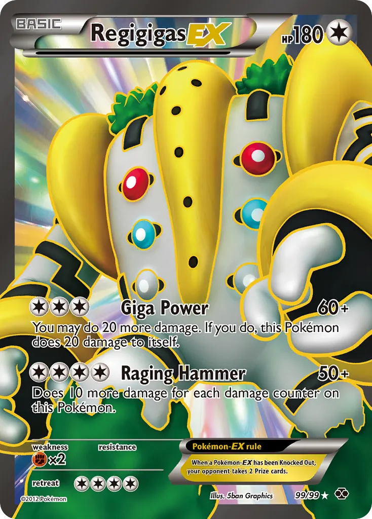 Regigigas-EX — Next Destinies 99 Pokémon card