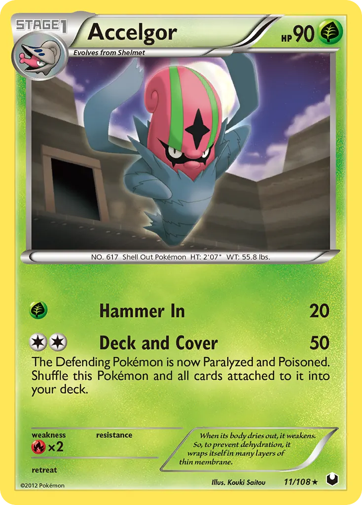 Accelgor — Dark Explorers 11 Pokémon card