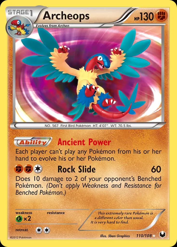 Archeops — Dark Explorers 110 Pokémon card