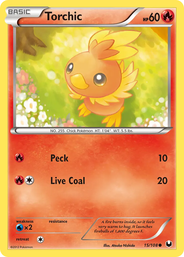 Torchic — Dark Explorers 15 Pokémon card