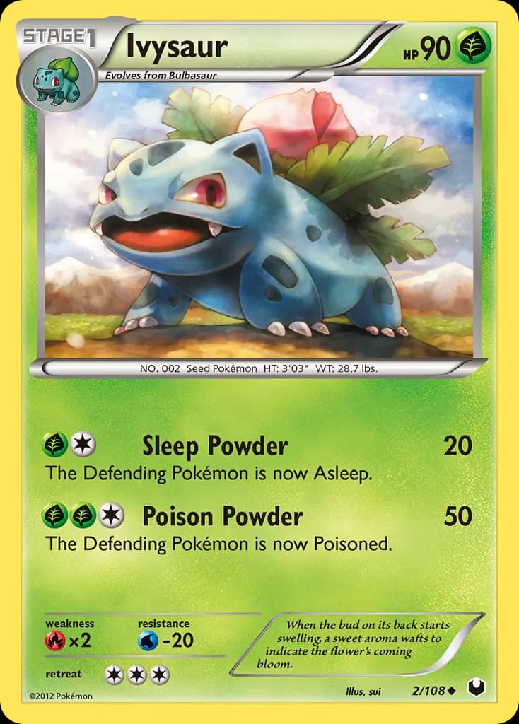 Ivysaur — Dark Explorers 2 Pokémon card