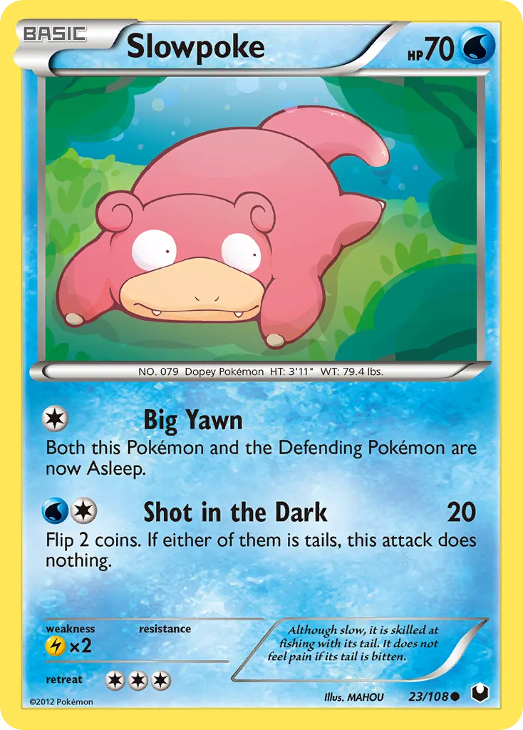 Slowpoke — Dark Explorers 23 Pokémon card
