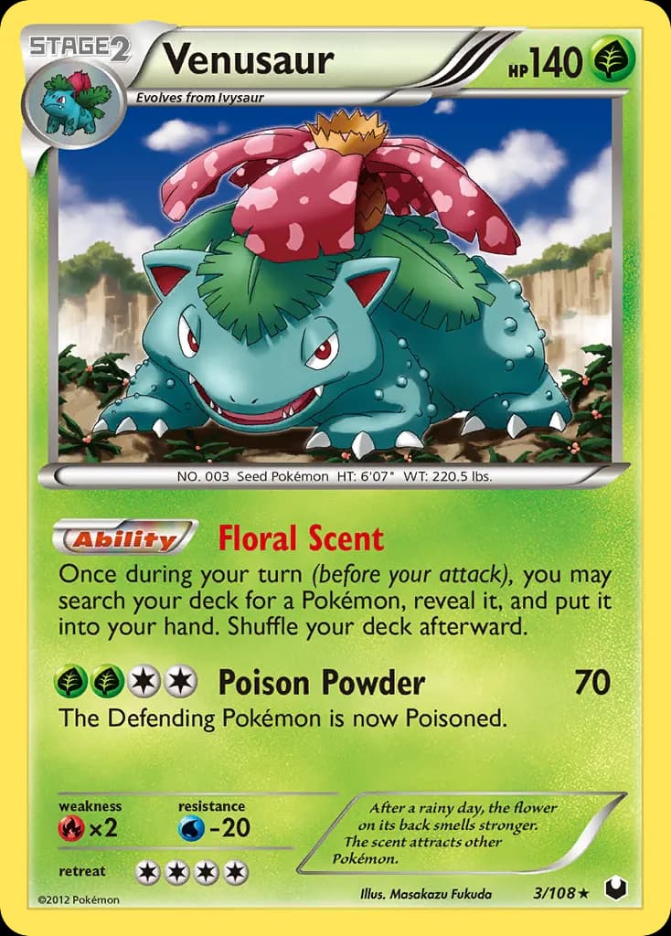 Venusaur — Dark Explorers 3 Pokémon card