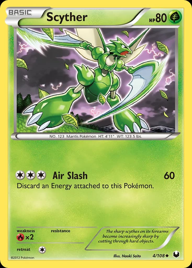 Scyther — Dark Explorers 4 Pokémon card