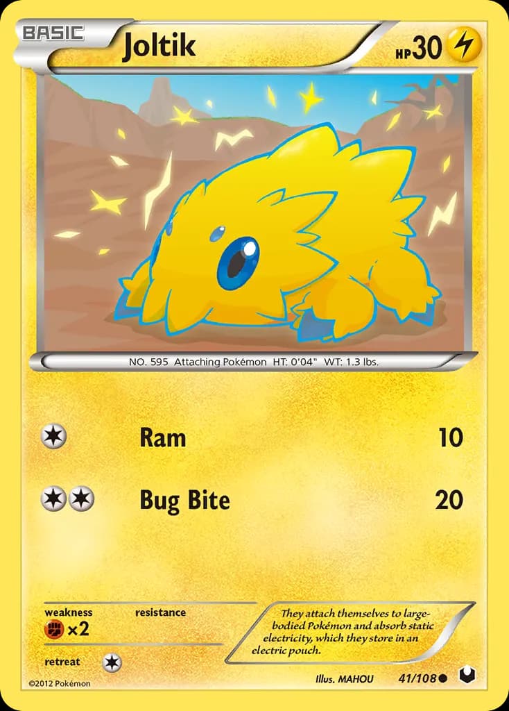 Joltik — Dark Explorers 41 Pokémon card