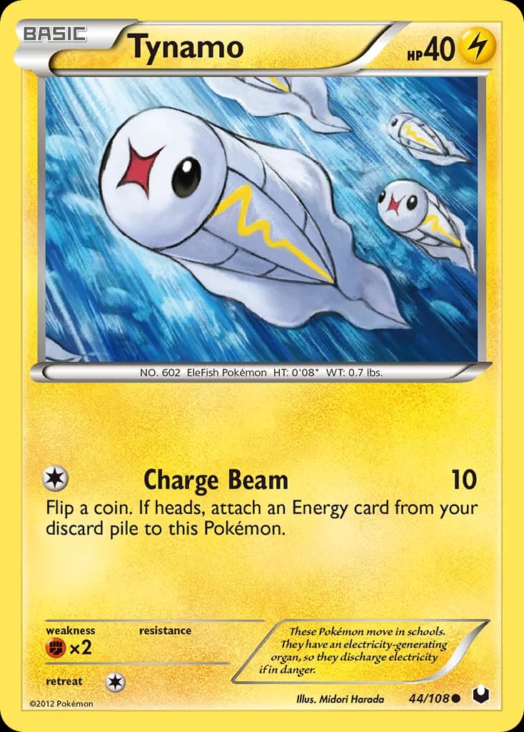 Tynamo — Dark Explorers 44 Pokémon card