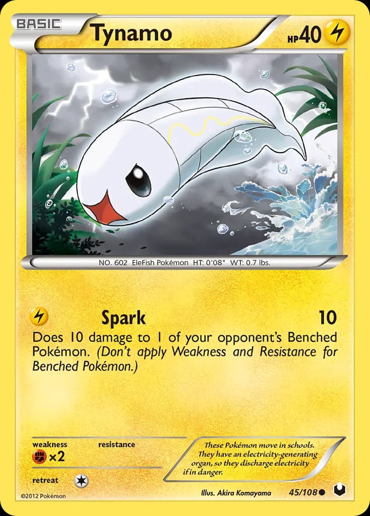 Tynamo — Dark Explorers 45 Pokémon card
