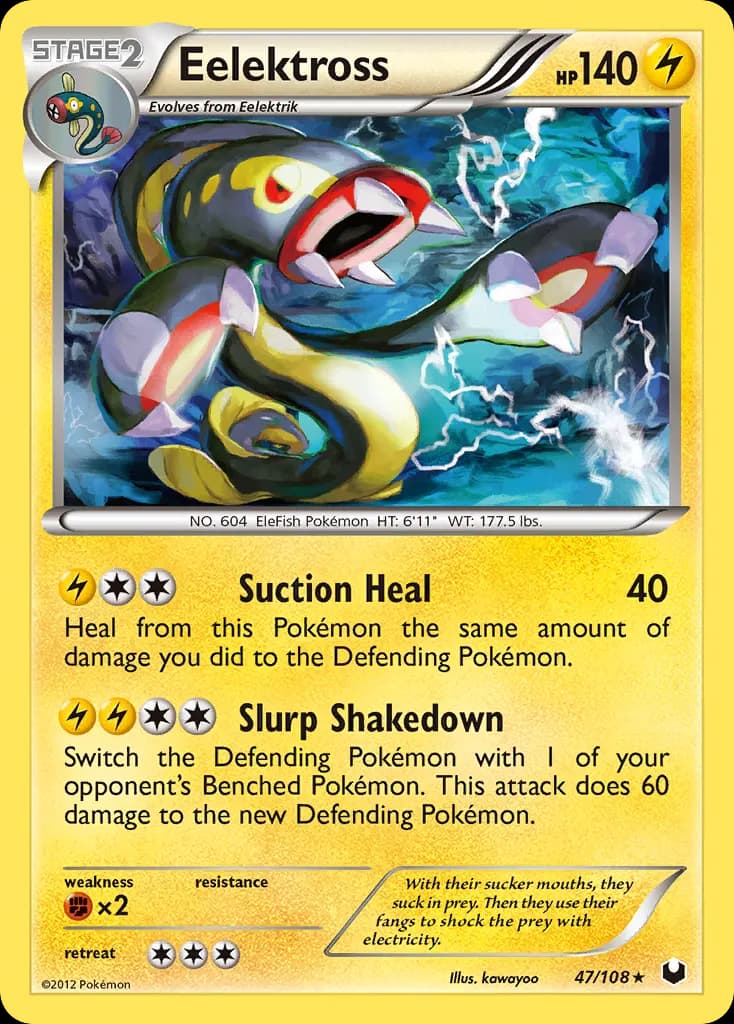 Eelektross — Dark Explorers 47 Pokémon card
